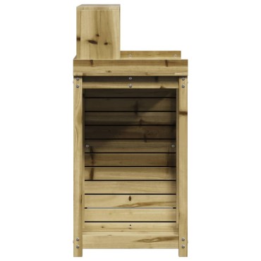 vidaXL Τραπέζι Κηπουρικής με Ράφια 82,5x50x109,5 εκ Εμποτ. Ξύλο Πεύκου