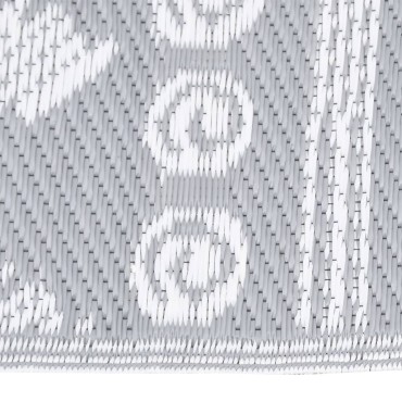 vidaXL Χαλί εξωτερικού χώρου ARAKIL Γκρι 140x200 cm PP