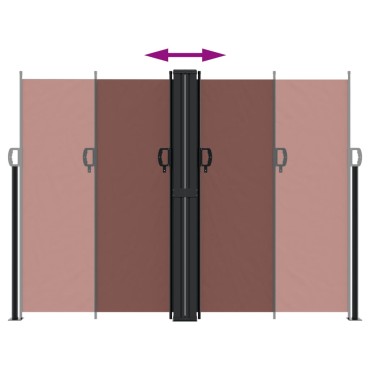 vidaXL Σκίαστρο Πλαϊνό Συρόμενο Καφέ 180 x 1200 εκ.