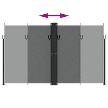 vidaXL Σκίαστρο Πλαϊνό Συρόμενο Ανθρακί 200 x 1200 εκ.