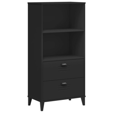 vidaXL Βιβλιοθήκη VIKEN Μαύρη 60x35x123cm από Επεξεργασμένο Ξύλο 1 τεμ.