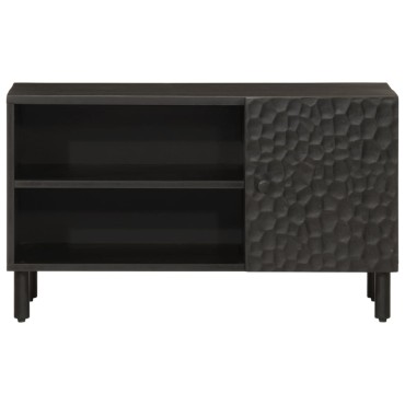 vidaXL Έπιπλο Τηλεόρασης Μαύρο 80x31x46cm από Μασίφ Ξύλο Μάνγκο