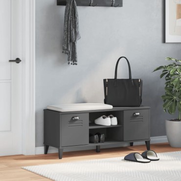 vidaXL Παπουτσοθήκη VIKEN Ανθρακί Γκρι 106x35x45cm από Επεξεργ. Ξύλο