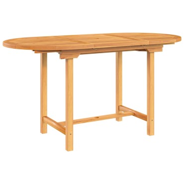 vidaXL Τραπέζι Κήπου Επεκτεινόμενο 110-160x80x75cm Μασίφ Ξύλο Teak 1 τεμ.