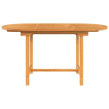 vidaXL Τραπέζι Κήπου Επεκτεινόμενο 110-160x80x75cm Μασίφ Ξύλο Teak 1 τεμ.