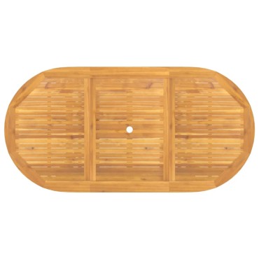vidaXL Τραπέζι Κήπου Επεκτεινόμενο 110-160x80x75cm Μασίφ Ξύλο Teak 1 τεμ.