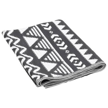 vidaXL Χαλί εξωτερικού χώρου ARAKIL Μαύρο 120x180 cm PP