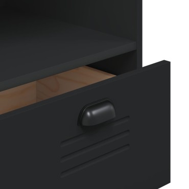 vidaXL Βιβλιοθήκη VIKEN Μαύρη 80x40x90cm από Επεξεργασμένο Ξύλο 1 τεμ.