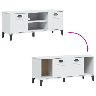 vidaXL Παπουτσοθήκη VIKEN Λευκή 106x35x45cm από Επεξεργασμένο Ξύλο