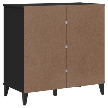 vidaXL Μπουφές VIKEN Μαύρος 80x40x80cm από Επεξεργασμένο Ξύλο 1 τεμ.