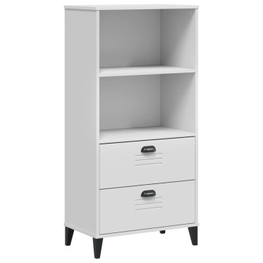 vidaXL Βιβλιοθήκη VIKEN Λευκή 60x35x123cm από Επεξεργασμένο Ξύλο 1 τεμ.