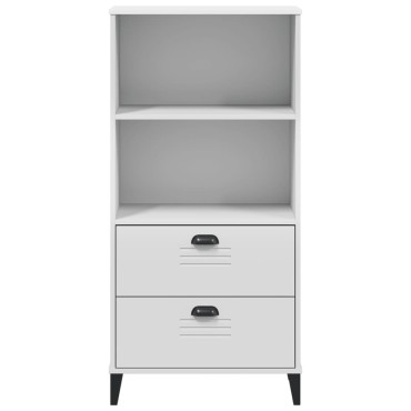 vidaXL Βιβλιοθήκη VIKEN Λευκή 60x35x123cm από Επεξεργασμένο Ξύλο 1 τεμ.