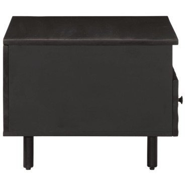 vidaXL Τραπεζάκι Σαλονιού Μαύρο 80x54x40cm από Μασίφ Ξύλο Μάνγκο 1 τεμ.