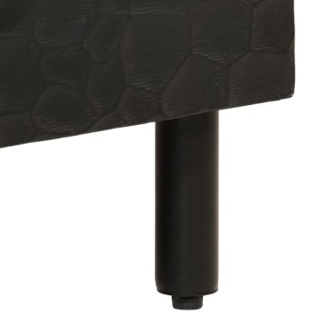 vidaXL Τραπεζάκι Σαλονιού Μαύρο 80x54x40cm από Μασίφ Ξύλο Μάνγκο 1 τεμ.