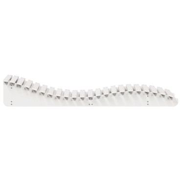 vidaXL Ξαπλώστρες 2 τεμ. Λευκές 205x60x31,5cm από Μασίφ Ξύλο Πεύκου