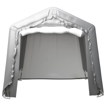 vidaXL Τέντα Αποθήκευσης Γκρι 240 x 240 εκ. από Ατσάλι