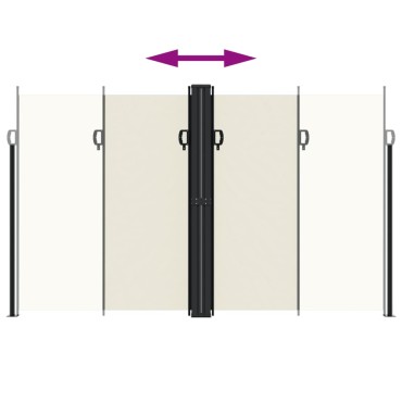 vidaXL Σκίαστρο Πλαϊνό Συρόμενο Κρεμ 200 x 1200 εκ.