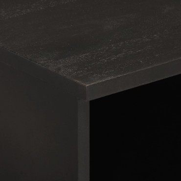 vidaXL Έπιπλο Τηλεόρασης Μαύρο 100x33x46cm από Μασίφ Ξύλο Μάνγκο