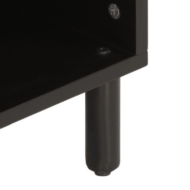 vidaXL Έπιπλο Τηλεόρασης Μαύρο 100x33x46cm από Μασίφ Ξύλο Μάνγκο