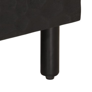 vidaXL Έπιπλο Τηλεόρασης Μαύρο 100x33x46cm από Μασίφ Ξύλο Μάνγκο