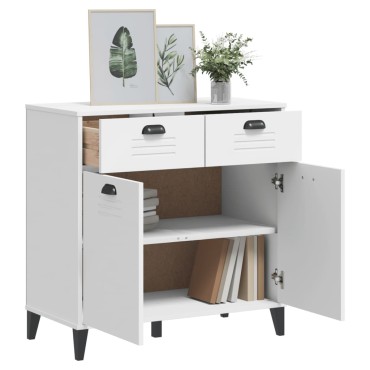 vidaXL Μπουφές VIKEN Λευκός 80x40x80cm από Επεξεργασμένο Ξύλο 1 τεμ.