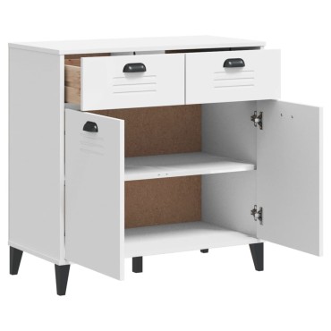 vidaXL Μπουφές VIKEN Λευκός 80x40x80cm από Επεξεργασμένο Ξύλο 1 τεμ.