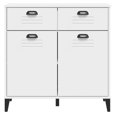 vidaXL Μπουφές VIKEN Λευκός 80x40x80cm από Επεξεργασμένο Ξύλο 1 τεμ.