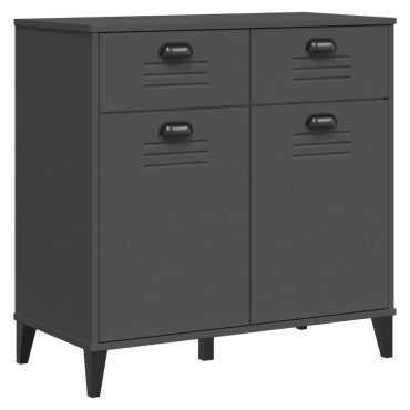 vidaXL Μπουφές VIKEN Ανθρακί Γκρι 80x40x80cm από Επεξεργασμένο Ξύλο 1 τεμ.