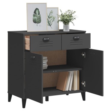 vidaXL Μπουφές VIKEN Ανθρακί Γκρι 80x40x80cm από Επεξεργασμένο Ξύλο 1 τεμ.