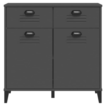 vidaXL Μπουφές VIKEN Ανθρακί Γκρι 80x40x80cm από Επεξεργασμένο Ξύλο 1 τεμ.