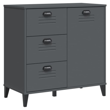 vidaXL Μπουφές VIKEN Ανθρακί Γκρι 80x40x80cm από Επεξεργασμένο Ξύλο 1 τεμ.