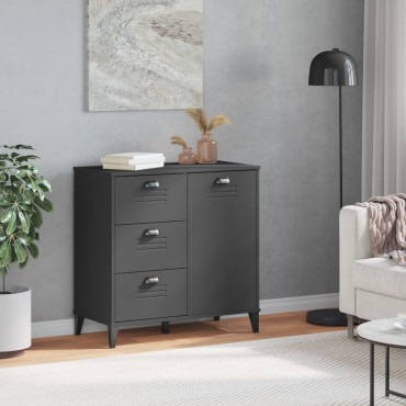 vidaXL Μπουφές VIKEN Ανθρακί Γκρι 80x40x80cm από Επεξεργασμένο Ξύλο 1 τεμ.