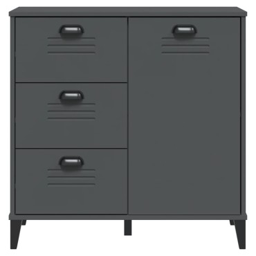 vidaXL Μπουφές VIKEN Ανθρακί Γκρι 80x40x80cm από Επεξεργασμένο Ξύλο 1 τεμ.