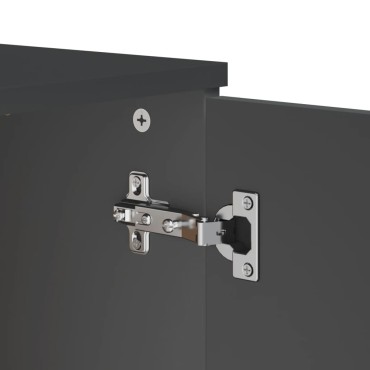 vidaXL Μπουφές VIKEN Ανθρακί Γκρι 80x40x80cm από Επεξεργασμένο Ξύλο 1 τεμ.