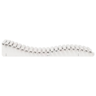 vidaXL Ξαπλώστρα Λευκό 205x80x31,5cm από Μασίφ Ξύλο Πεύκου 1 τεμ.