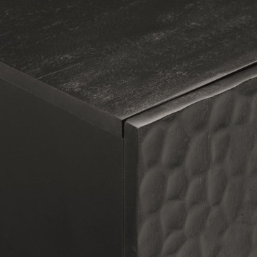 vidaXL Έπιπλο Τηλεόρασης Μαύρο 105x33x46cm από Μασίφ Ξύλο Μάνγκο