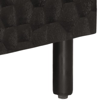 vidaXL Έπιπλο Τηλεόρασης Μαύρο 105x33x46cm από Μασίφ Ξύλο Μάνγκο