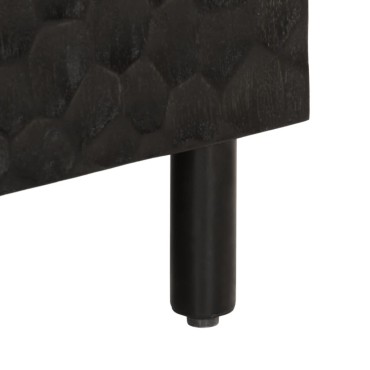 vidaXL Βοηθητικό Ντουλάπι Μαύρο 60x33x75cm από Μασίφ Ξύλο Μάνγκο 1 τεμ.
