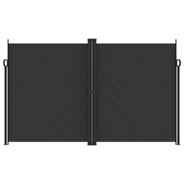 vidaXL Σκίαστρο Πλαϊνό Συρόμενο Μαύρο 200 x 1200 εκ.