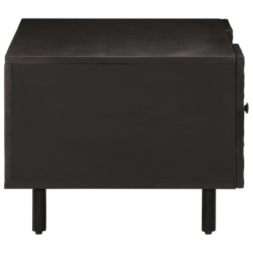 vidaXL Τραπεζάκι Σαλονιού Μαύρο 100x54x40cm από Μασίφ Ξύλο Μάνγκο 1 τεμ.