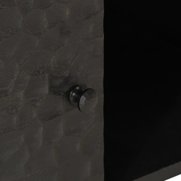vidaXL Τραπεζάκι Σαλονιού Μαύρο 100x54x40cm από Μασίφ Ξύλο Μάνγκο 1 τεμ.