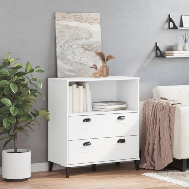 vidaXL Βιβλιοθήκη VIKEN Λευκή 80x40x90cm από Επεξεργασμένο Ξύλο 1 τεμ.