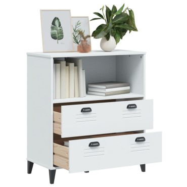 vidaXL Βιβλιοθήκη VIKEN Λευκή 80x40x90cm από Επεξεργασμένο Ξύλο 1 τεμ.