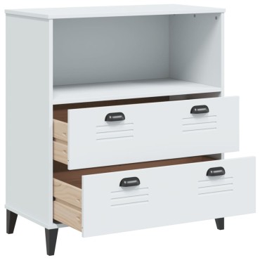 vidaXL Βιβλιοθήκη VIKEN Λευκή 80x40x90cm από Επεξεργασμένο Ξύλο 1 τεμ.