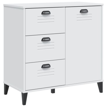 vidaXL Μπουφές VIKEN Λευκός 80x40x80cm από Επεξεργασμένο Ξύλο 1 τεμ.
