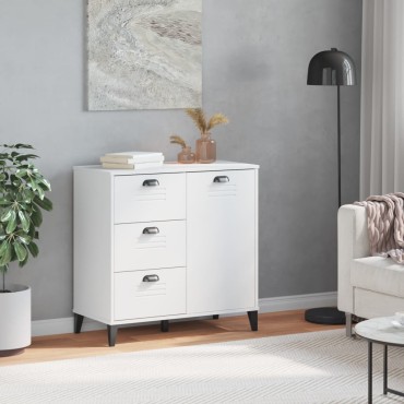 vidaXL Μπουφές VIKEN Λευκός 80x40x80cm από Επεξεργασμένο Ξύλο 1 τεμ.