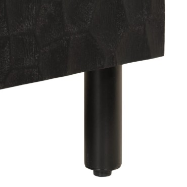 vidaXL Έπιπλο Τηλεόρασης Μαύρο 105x33x46cm από Μασίφ Ξύλο Μάνγκο