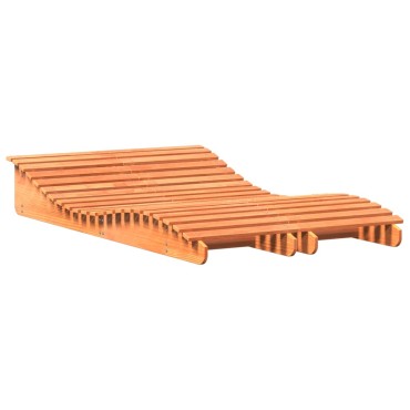 vidaXL Ξαπλώστρες 2 τεμ. Καφέ Κεριού 205x60x31,5cm Μασίφ Ξύλο Πεύκου