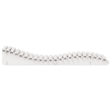 vidaXL Ξαπλώστρα Λευκό 205x70x31,5cm από Μασίφ Ξύλο Πεύκου 1 τεμ.
