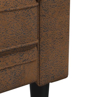 vidaXL Πολυθρόνα Chesterfield Καφέ Υφασμάτινη 78,5x74,5x74,5cm 1 τεμ. Γωνιακός